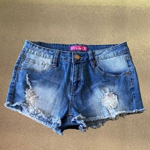 K’s More Distressed Denim Shorts